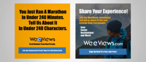 Image of two digital ads for WeeViews