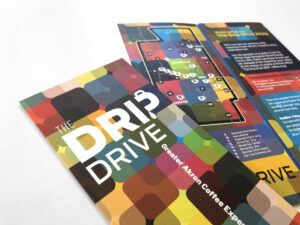 Drip Drive coffee tour brochure