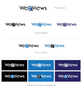 WeeViews brand identity